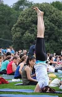 Sport and Fitness: flexible gymnastic girl