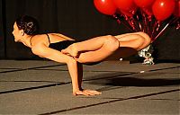 Sport and Fitness: flexible gymnastic girl