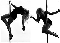 Sport and Fitness: pole dancing girl