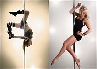 Sport and Fitness: pole dancing girl