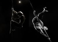 Sport and Fitness: pole dancing girl