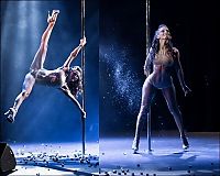 Sport and Fitness: pole dancing girl