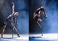 Sport and Fitness: pole dancing girl