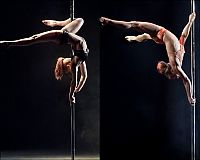 Sport and Fitness: pole dancing girl