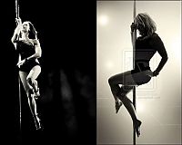Sport and Fitness: pole dancing girl