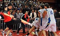 Sport and Fitness: massive brawl at china vs brazil basketball game