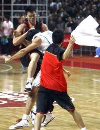 Sport and Fitness: massive brawl at china vs brazil basketball game