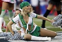 Sport and Fitness: NFL cheerleader girls in halloween costumes