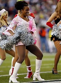 Sport and Fitness: NFL cheerleader girls in halloween costumes