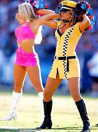 Sport and Fitness: NFL cheerleader girls in halloween costumes