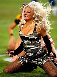 Sport and Fitness: NFL cheerleader girls in halloween costumes