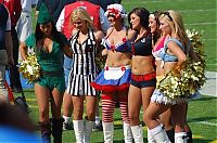 Sport and Fitness: NFL cheerleader girls in halloween costumes