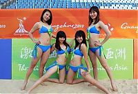 Sport and Fitness: asian cheerleader girls