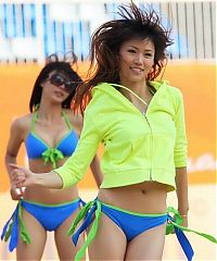 Sport and Fitness: asian cheerleader girls