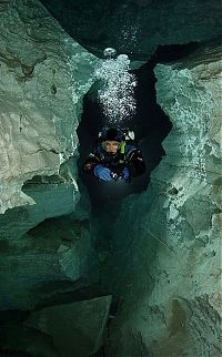 Sport and Fitness: cave diving