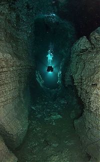 Sport and Fitness: cave diving