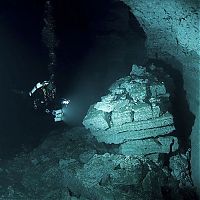 Sport and Fitness: cave diving