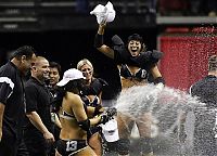 Sport and Fitness: Lingerie Bowl girls