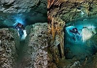 Sport and Fitness: cave diving
