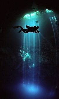 Sport and Fitness: cave diving