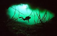 Sport and Fitness: cave diving