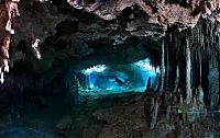 Sport and Fitness: cave diving