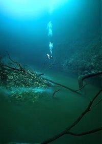 Sport and Fitness: cave diving