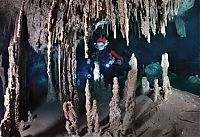 Sport and Fitness: cave diving