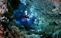 Sport and Fitness: cave diving