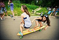 Sport and Fitness: skateboarding girl