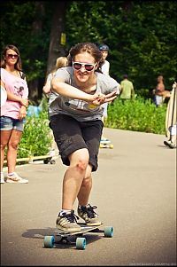 Sport and Fitness: skateboarding girl