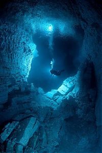 Sport and Fitness: cave diving