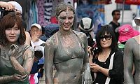 Sport and Fitness: bikini girls mud wrestling