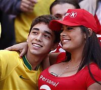 Sport and Fitness: Girl fans of Copa América