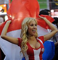 Sport and Fitness: Girl fans of Copa América