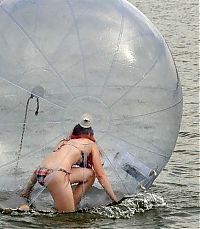 Sport and Fitness: water ball zorbing