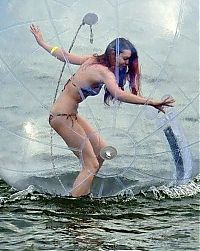 Sport and Fitness: water ball zorbing