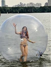 Sport and Fitness: water ball zorbing