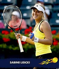 Sport and Fitness: Female tennis player, US Open 2011