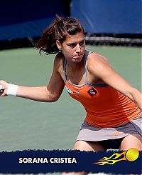 Sport and Fitness: Female tennis player, US Open 2011