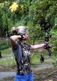 Sport and Fitness: archery girl