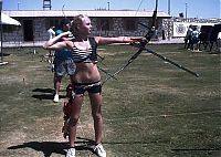 Sport and Fitness: archery girl