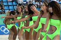 Sport and Fitness: beach volleyball cheerleader girls