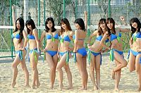 Sport and Fitness: beach volleyball cheerleader girls