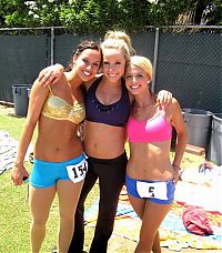 Sport and Fitness: cheerleader girls in summer