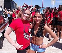 Sport and Fitness: cheerleader girls in summer