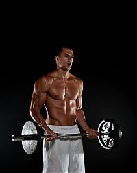 Sport and Fitness: strong bodybuilding man portrait