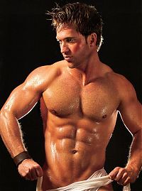 Sport and Fitness: strong bodybuilding man portrait