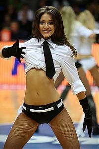 Sport and Fitness: Red Foxes cheerleader girls team, Ukraine