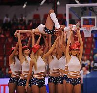 Sport and Fitness: Red Foxes cheerleader girls team, Ukraine